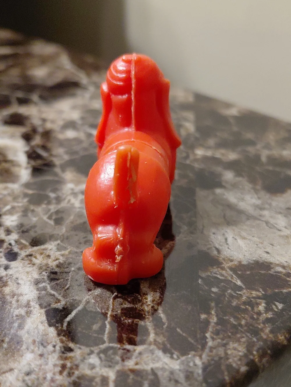 Vintage 1957 Oral-B Red Plastic Dachshund Child's Toothbrush Cap or Holder